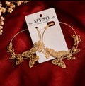 MYSO Golden Butterfly Hoop Earrings